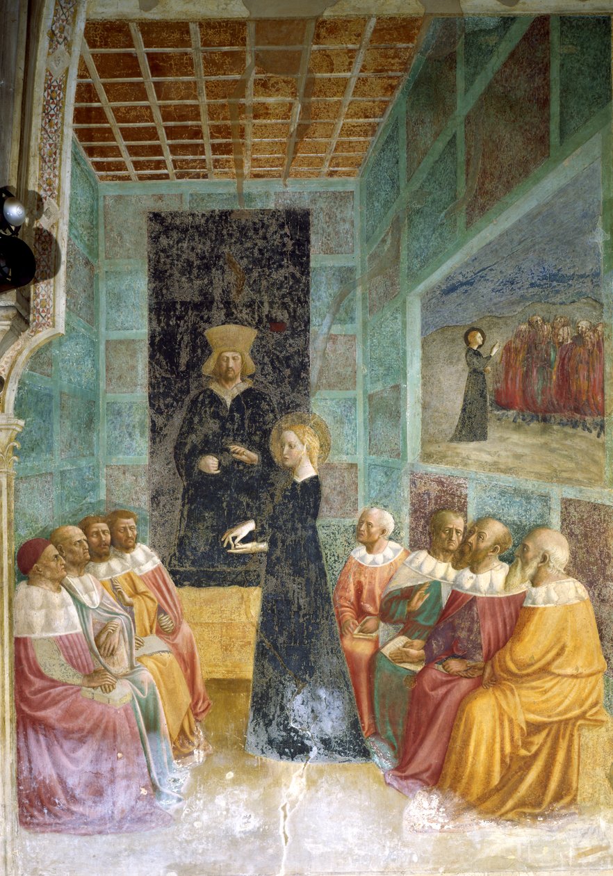 La Dispute de Sainte Catherine - Tommaso Masolino da Panicale