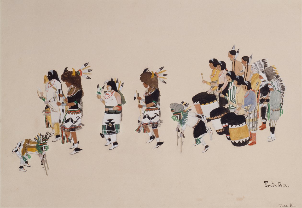 Chœur de la danse des bisons, c.1930-39 - Tonita Peña