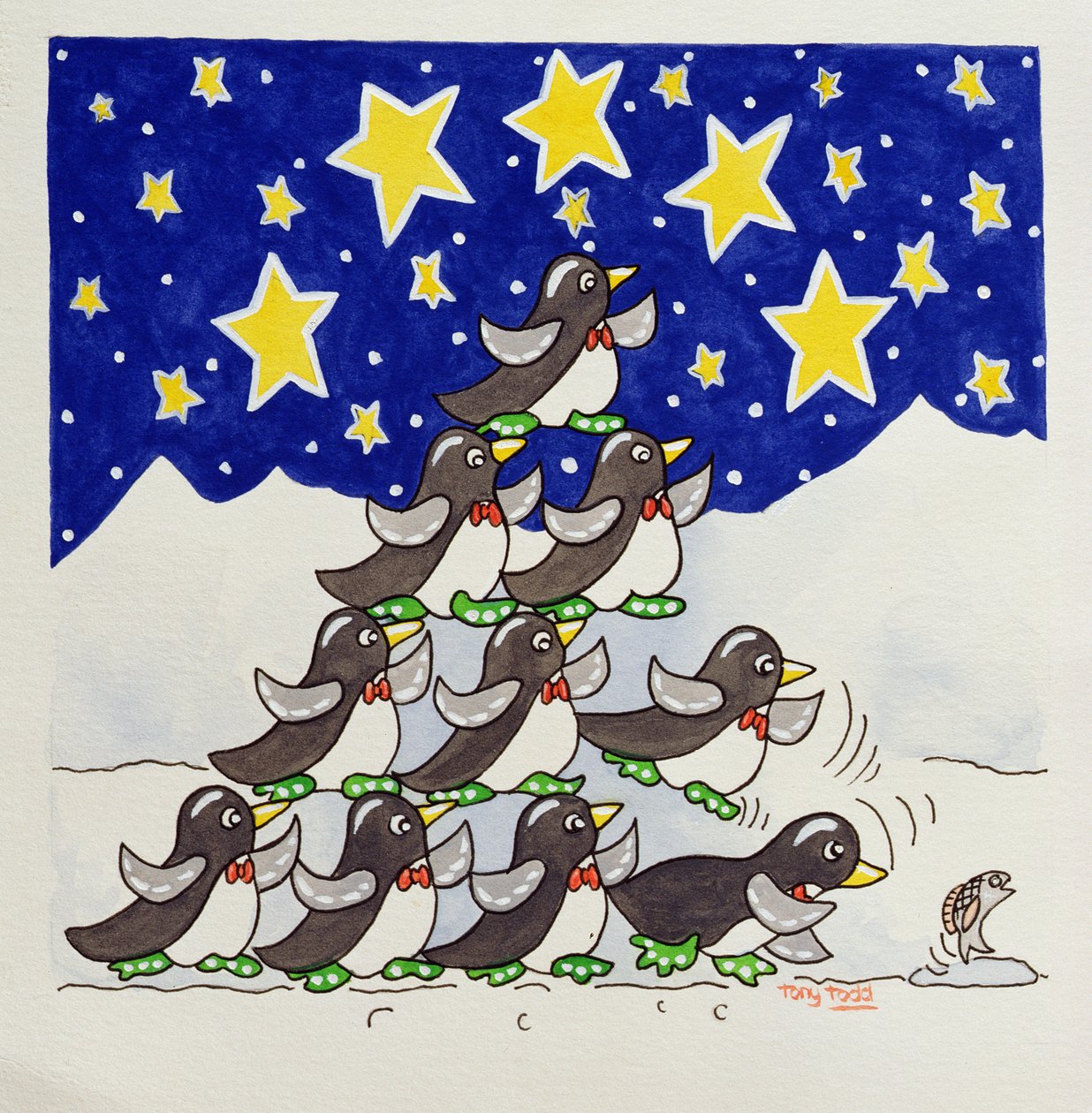 Formation de pingouins, 2005 - Tony Todd