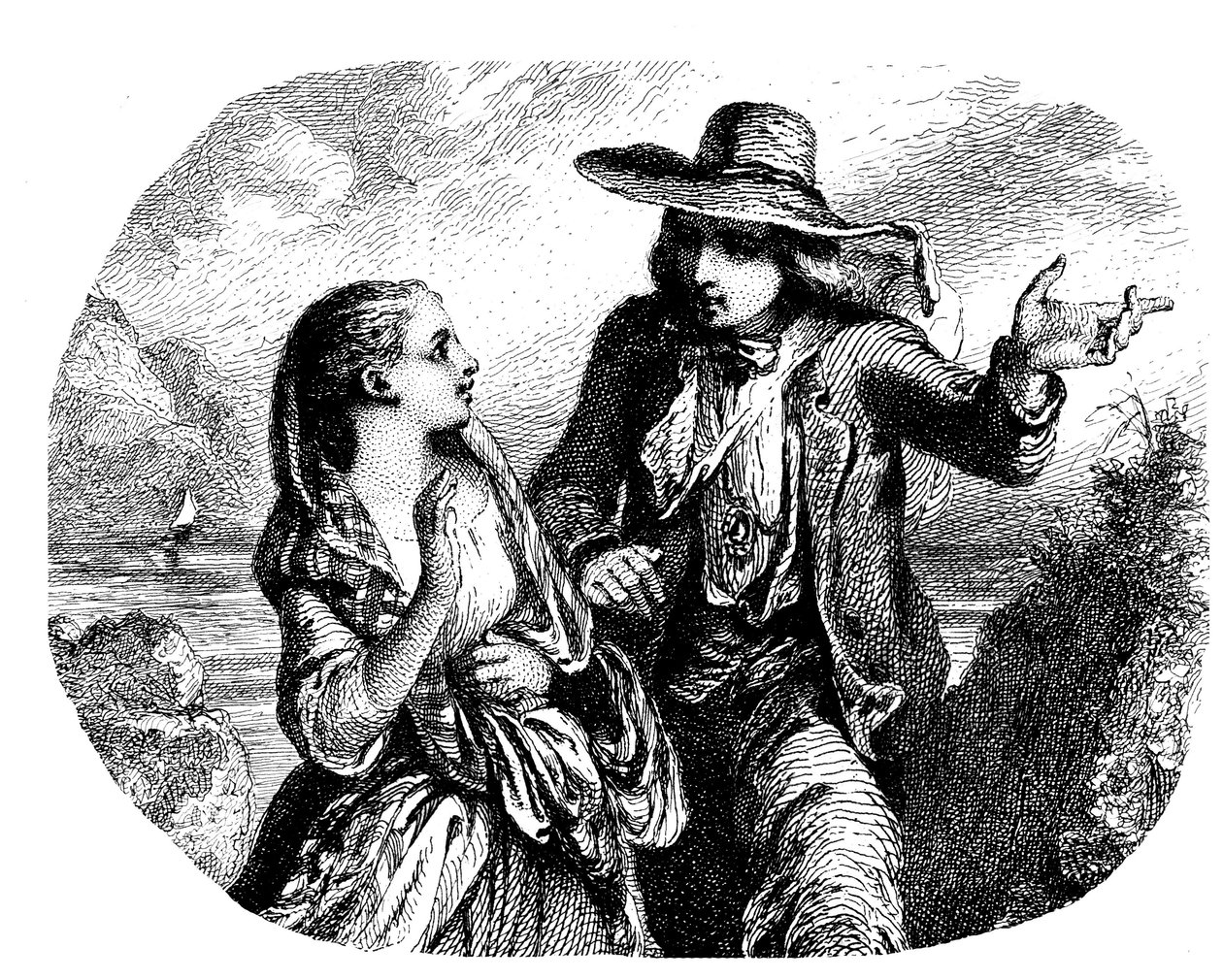 Deux amoureux près de l