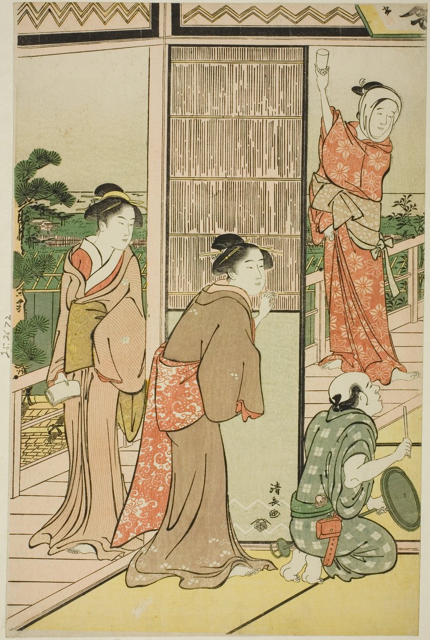 Une Fête dans les Quartiers de Plaisir de Shinagawa - Torii Kiyonaga
