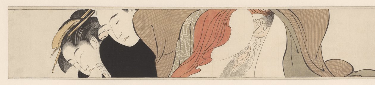 Geisha aux yeux fermés - Torii Kiyonaga