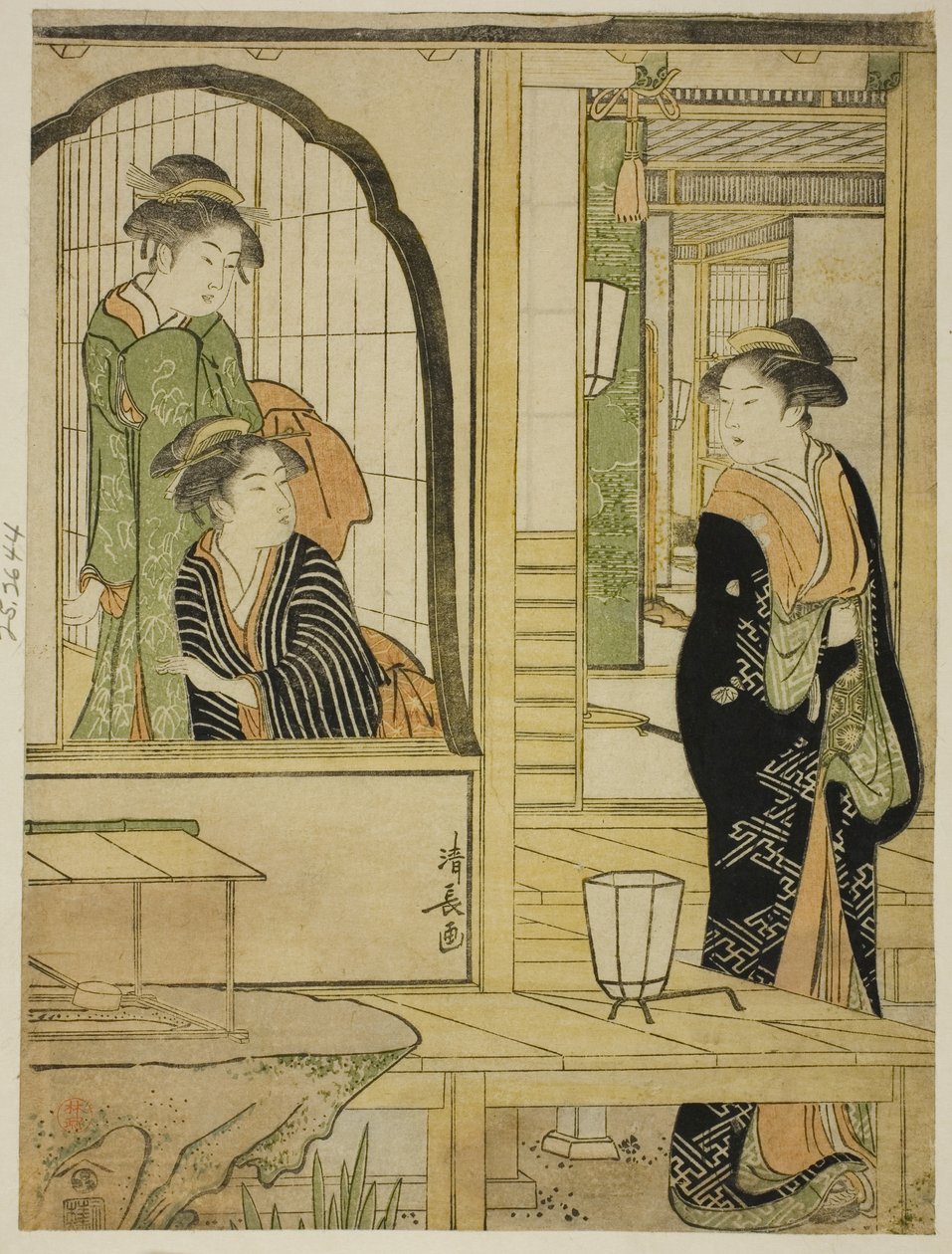 Parodie de la princesse Joruri et Ushiwakamaru - Torii Kiyonaga