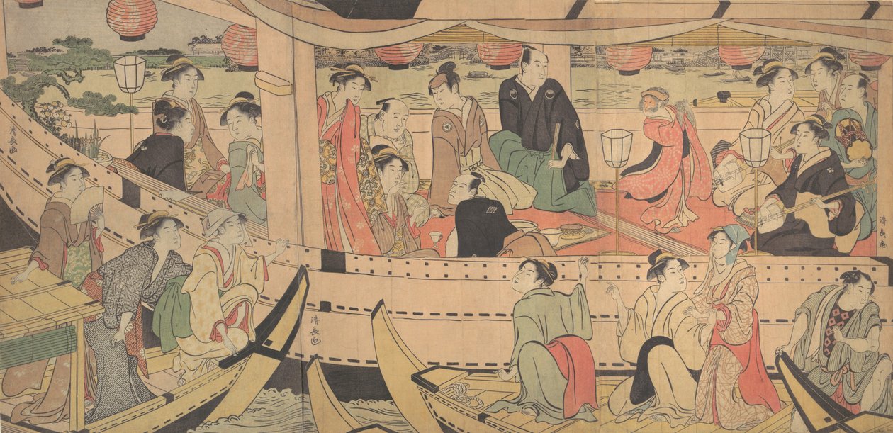 Vacances sur la rivière Sumida, 1788-1790 - Torii Kiyonaga