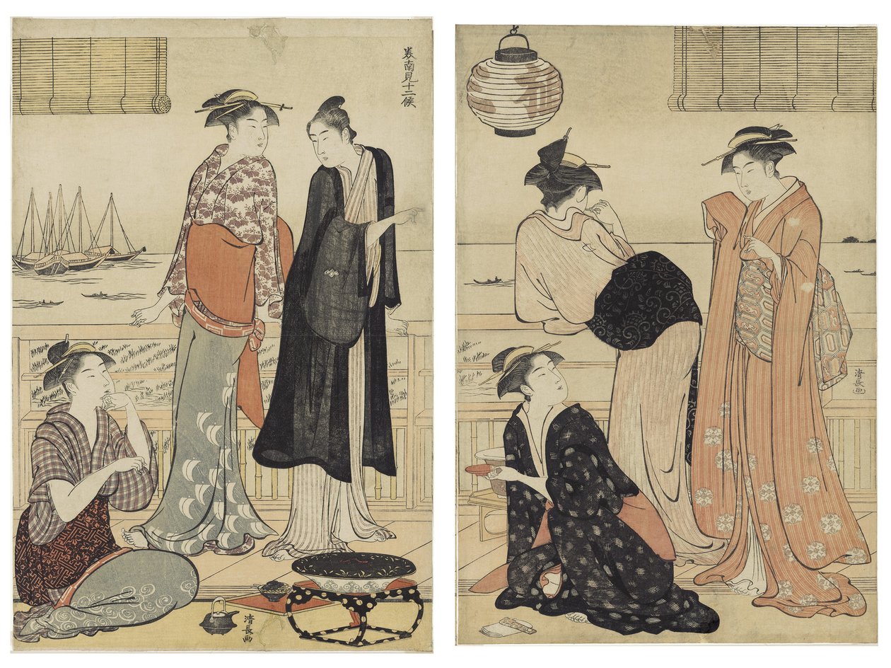 Le Sixième Mois, de la série Douze Mois dans le Sud - Torii Kiyonaga