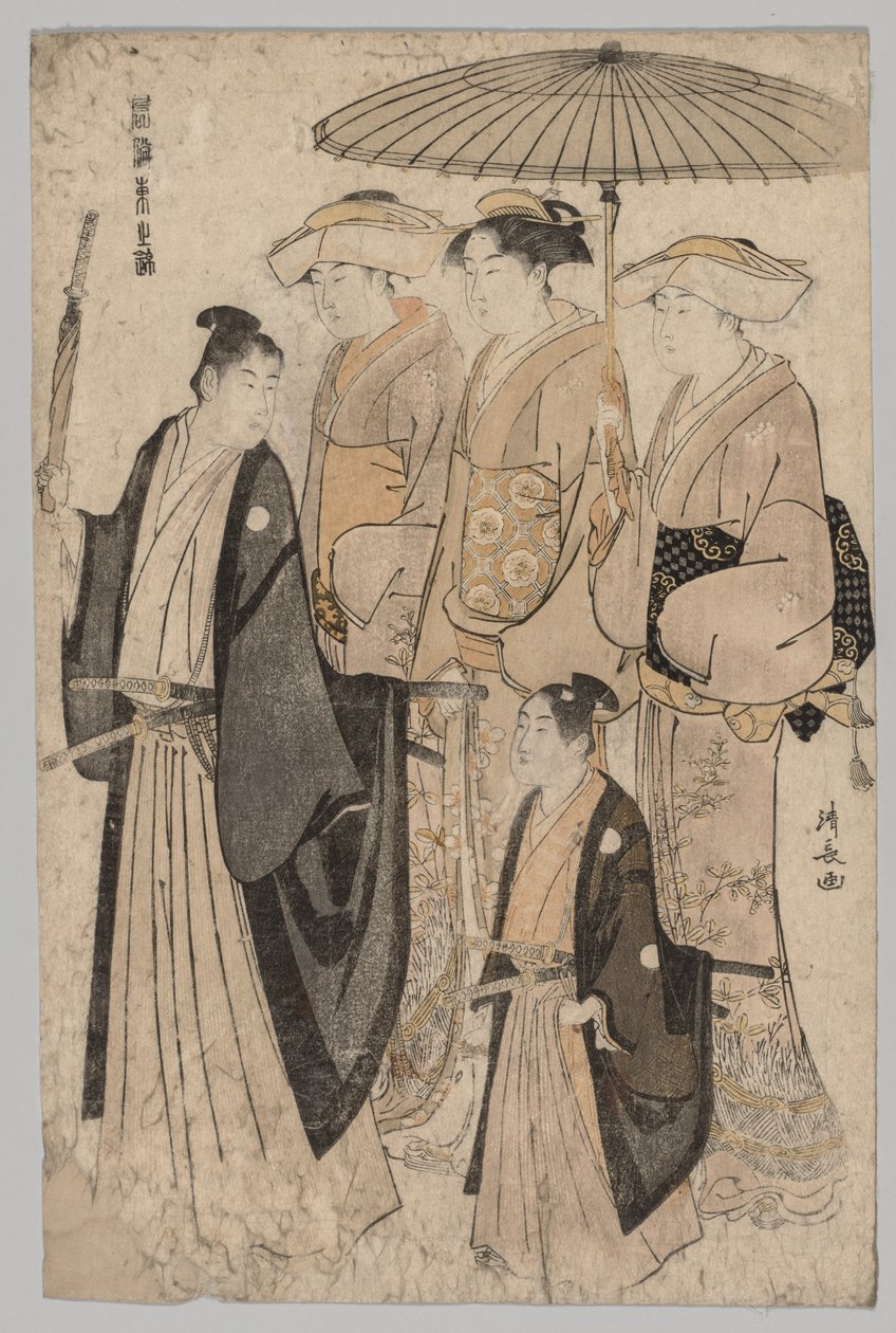 Femme du Yoshiwara et ses assistantes, 1752-1815 - Torii Kiyonaga