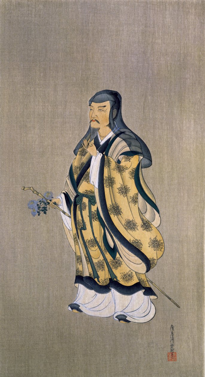 Tao Qian (Tao Yuanming) (365-427), illustration du magazine 