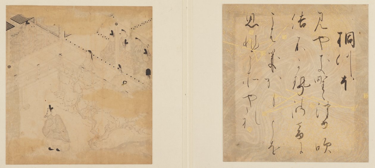 Le Conte de Genji, période Edo, début du 17ème siècle - Tosa Mitsunori
