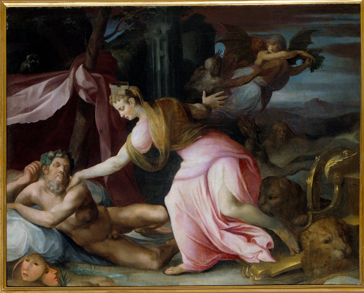 Cybèle réveillant Morphée - Toussaint Dubreuil