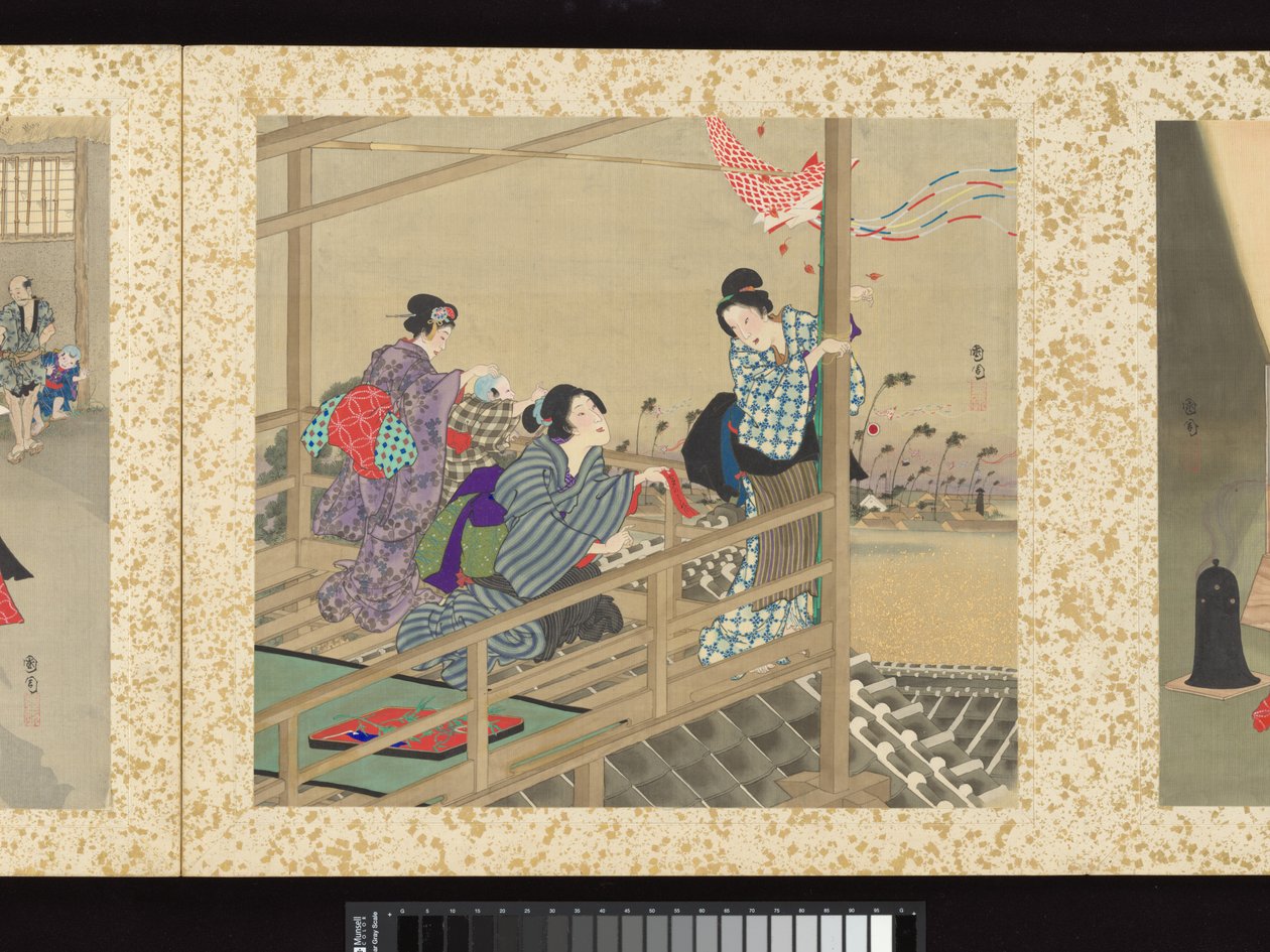 Artisans, beautés et événements annuels - Toyohara Kunichika