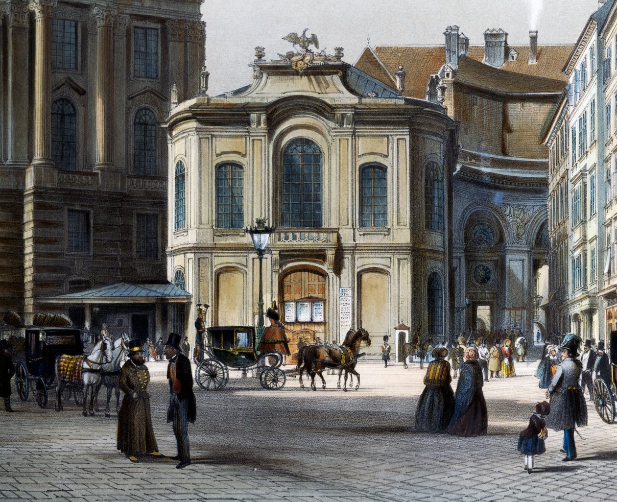 Burgtheater à Vienne Michaelerplatz avec l