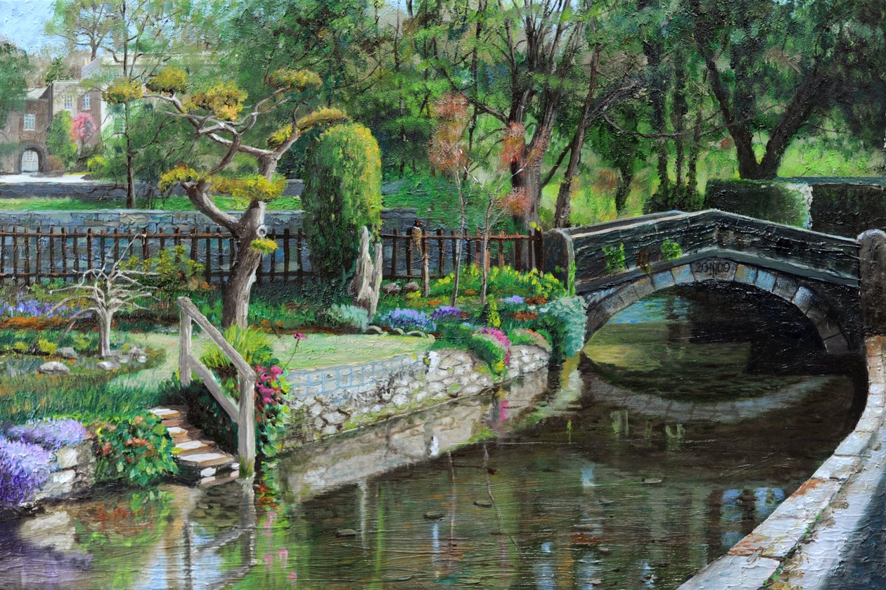 Pont et Jardin, Bakewell, Derbyshire - Trevor Neal