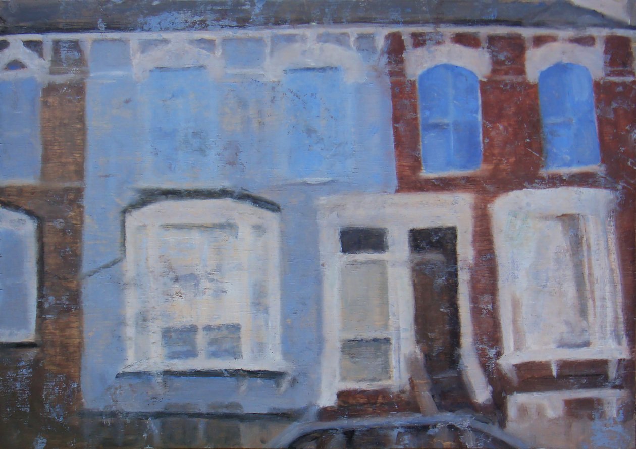 Un endroit pour vivre 14, 2011 (huile sur contreplaqué) - Trevor Burgess