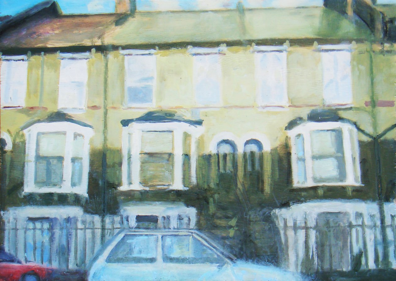 Un endroit pour vivre 15, 2011 (huile sur contreplaqué) - Trevor Burgess