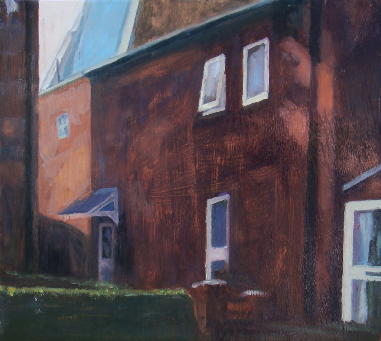 Un endroit pour vivre 18, 2011 (huile sur contreplaqué) - Trevor Burgess