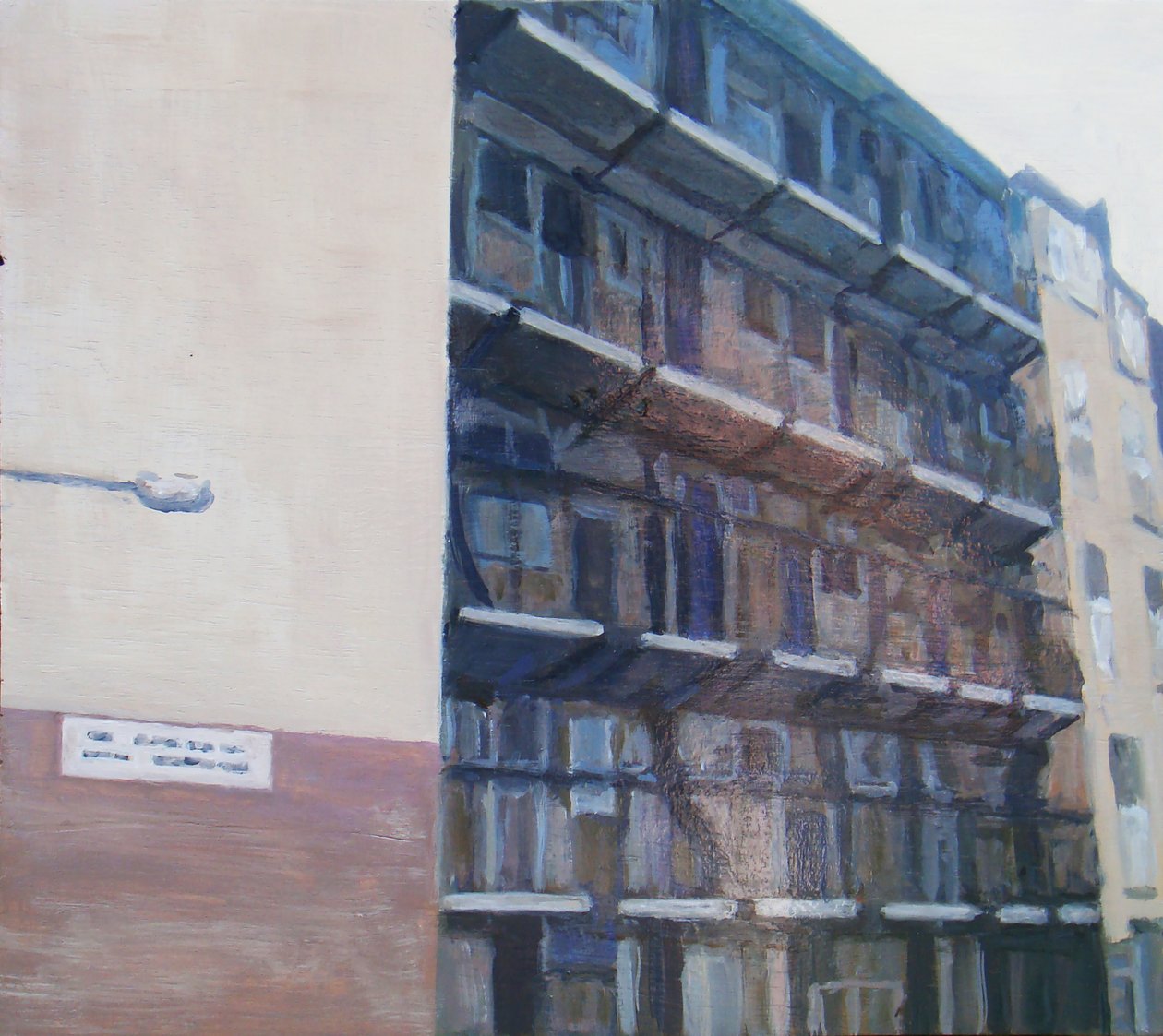Un endroit pour vivre 20, 2011 (huile sur contreplaqué) - Trevor Burgess