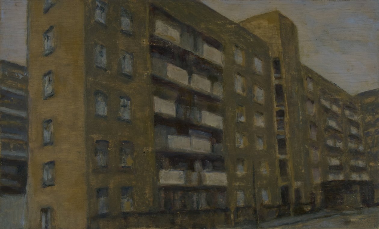 Un endroit pour vivre 34, 2012 (huile sur contreplaqué) - Trevor Burgess