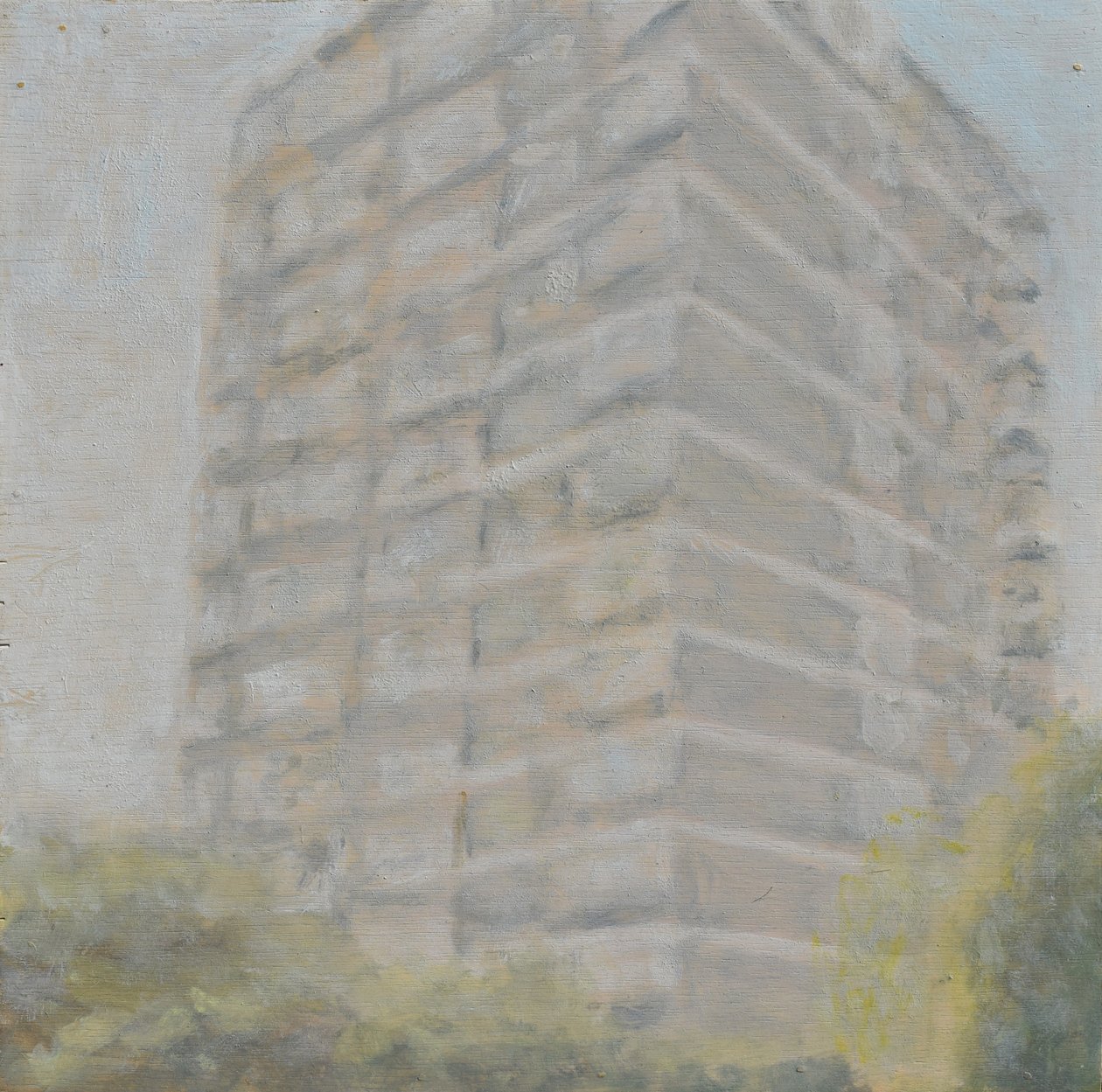 Un endroit pour vivre 36, 2012 (huile sur contreplaqué) - Trevor Burgess