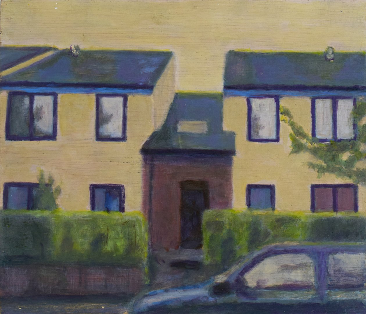 Un endroit pour vivre 38, 2012 (huile sur contreplaqué) - Trevor Burgess