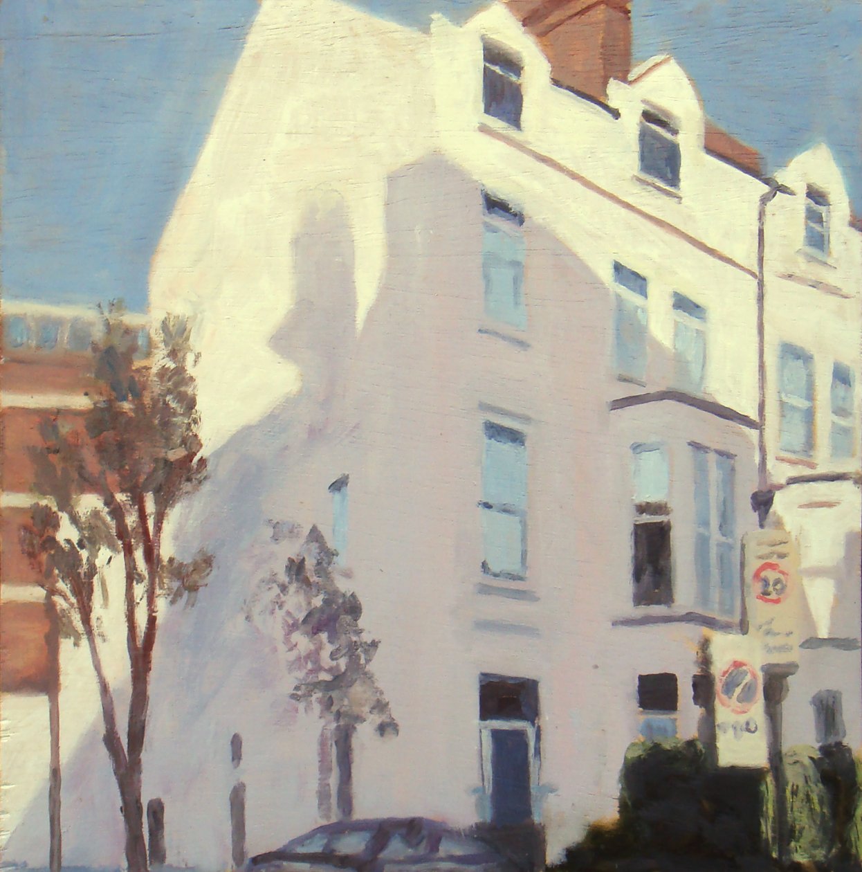Un endroit pour vivre 42, 2012 (huile sur contreplaqué) - Trevor Burgess