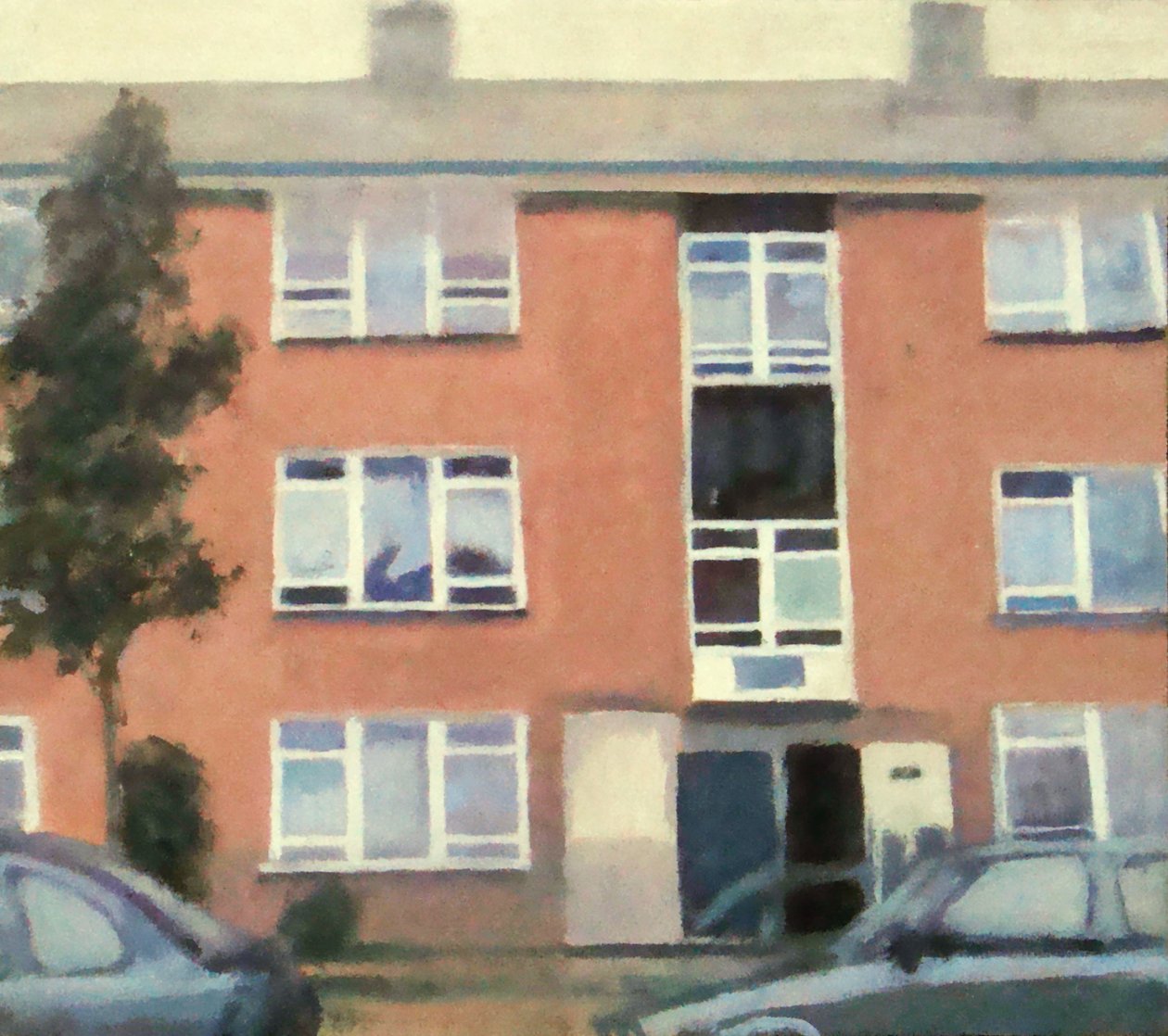 Un endroit pour vivre 47, 2012 (huile sur contreplaqué) - Trevor Burgess