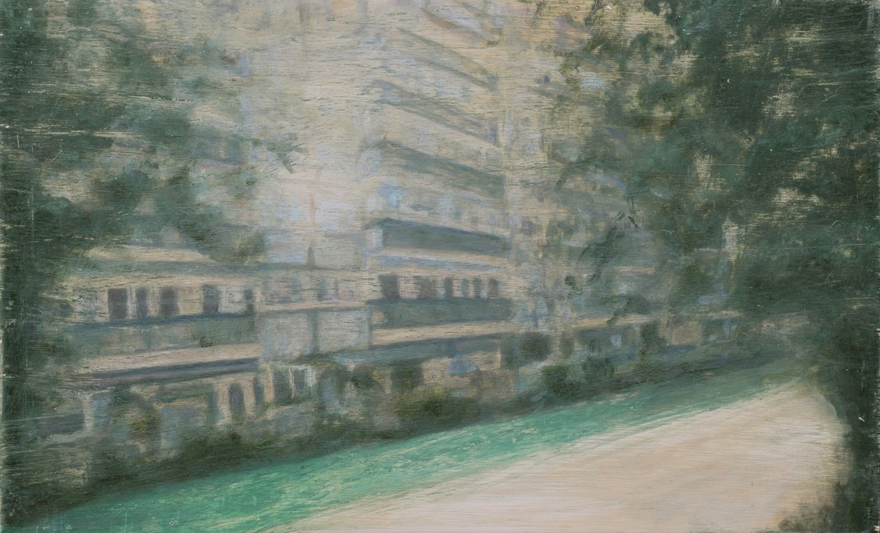 Un endroit pour vivre 52, 2013 (huile sur contreplaqué) - Trevor Burgess