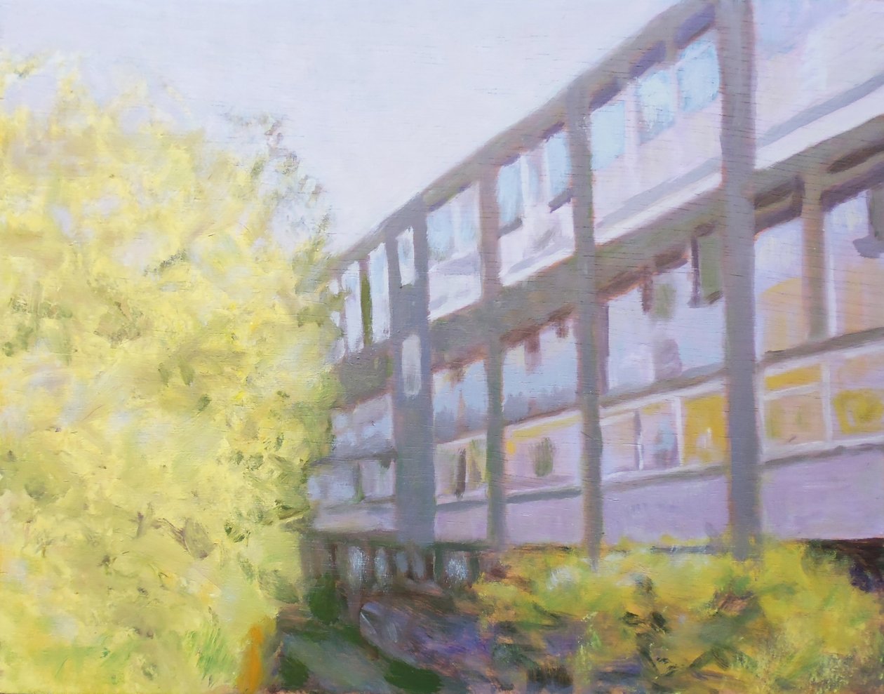 Un endroit pour vivre 53, 2013 (huile sur contreplaqué) - Trevor Burgess