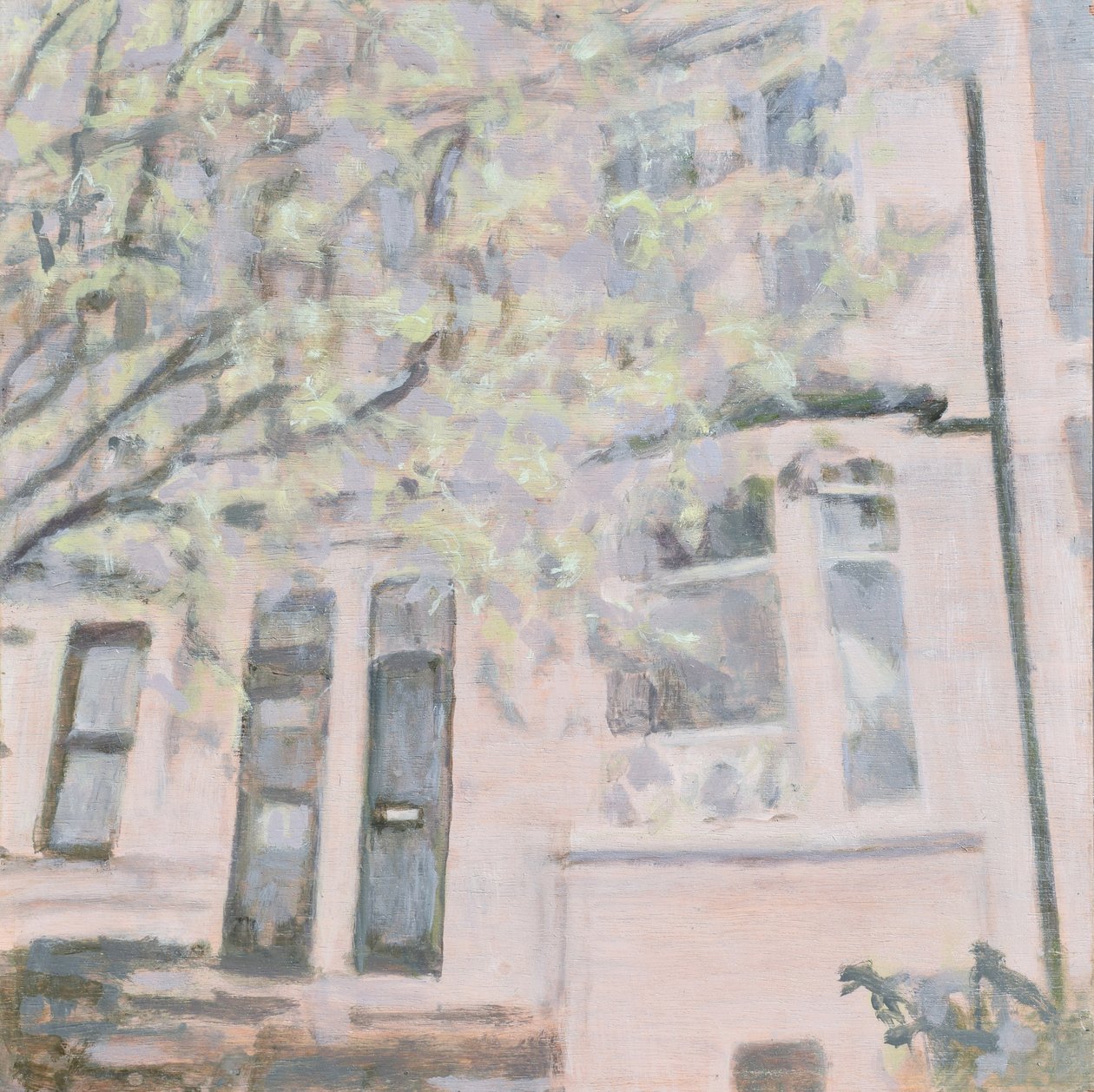 Un endroit pour vivre 57, 2013 (huile sur contreplaqué) - Trevor Burgess