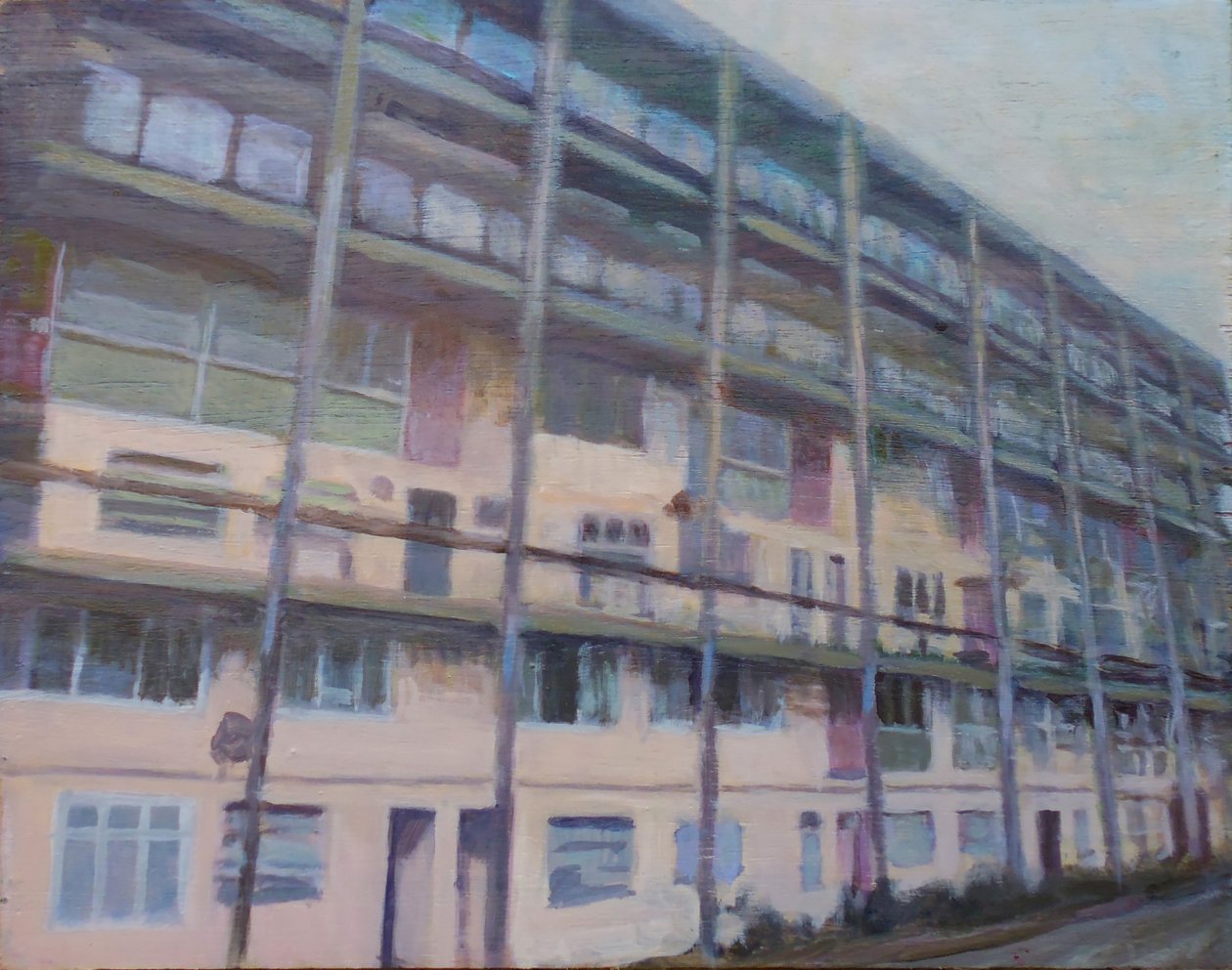 Un endroit pour vivre 60, 2013 (huile sur contreplaqué) - Trevor Burgess
