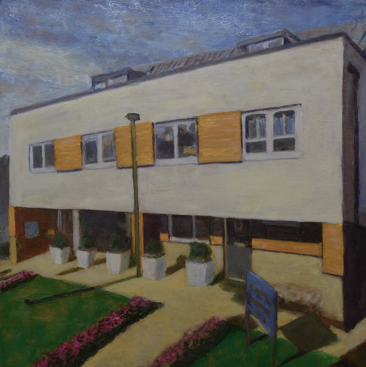 Un endroit pour vivre 64, 2018 (huile sur contreplaqué) - Trevor Burgess