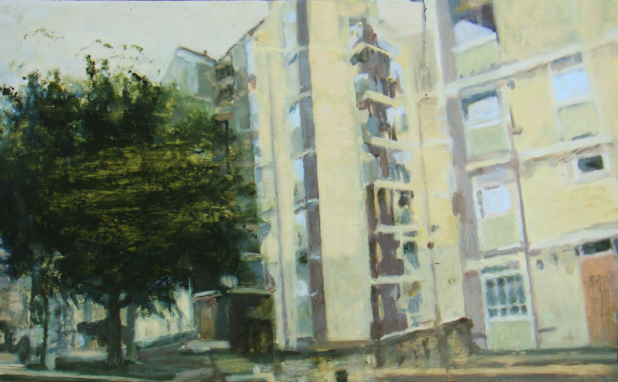 Un endroit pour vivre 7, 2011 (huile sur contreplaqué) - Trevor Burgess