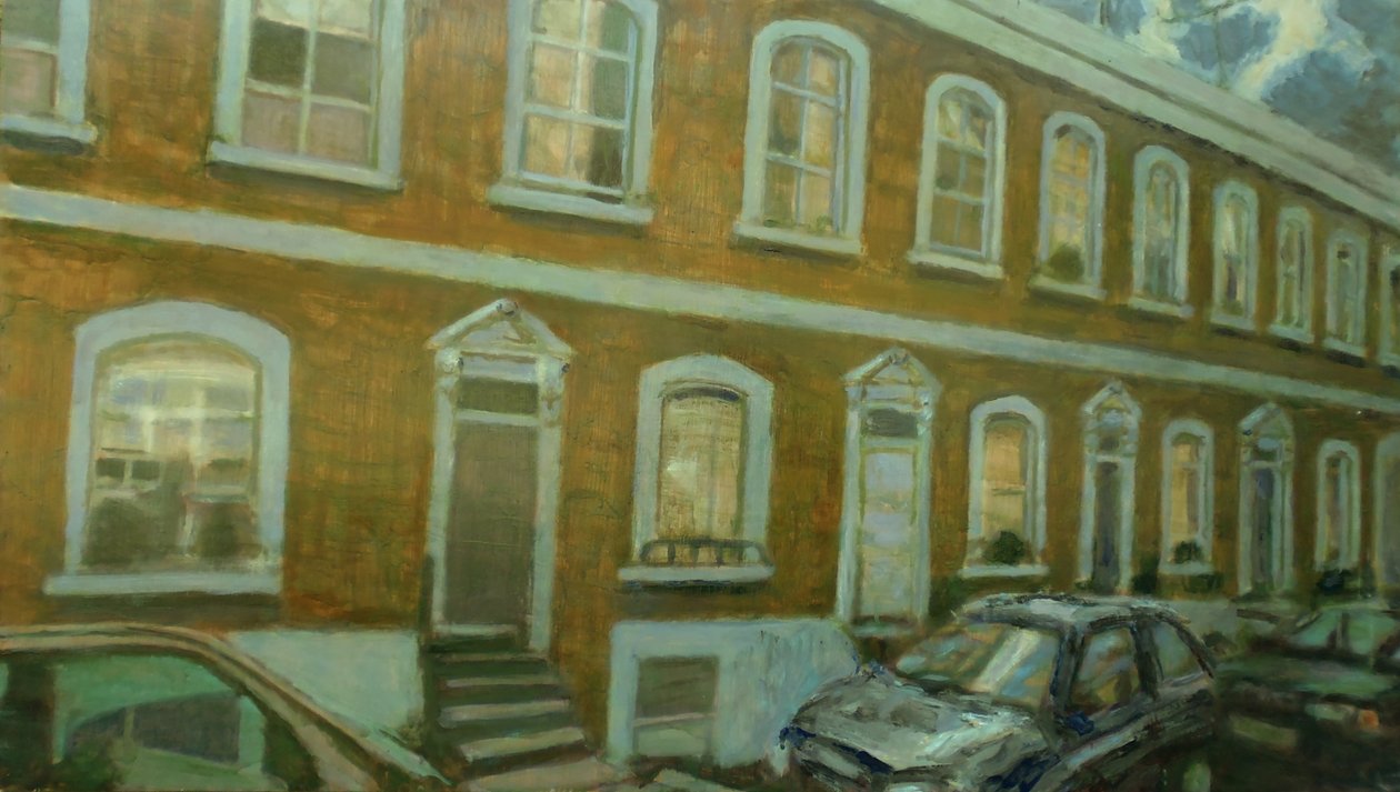 Un endroit pour vivre L5, 2013 (huile sur contreplaqué) - Trevor Burgess