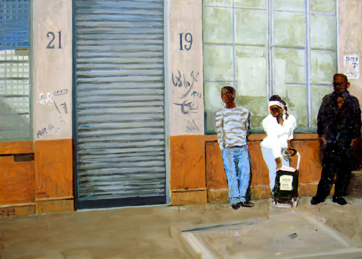 Attente, 2009 (huile sur toile) - Trevor Burgess