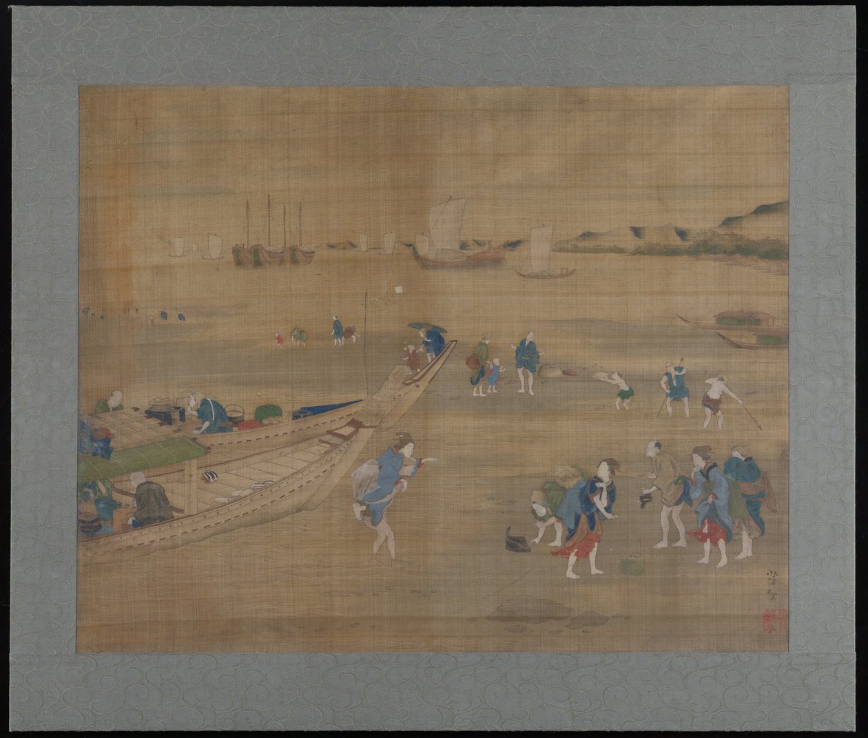 Pêche aux palourdes - Tsukioka Yoshitoshi