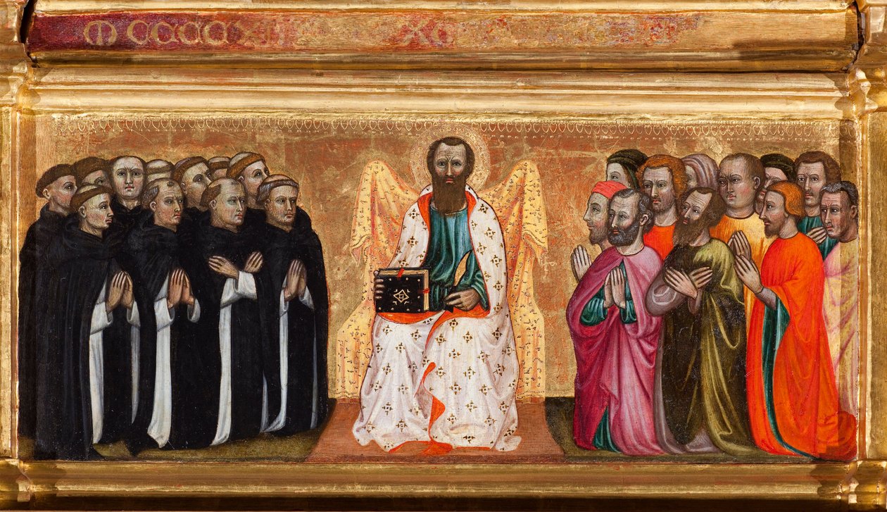 Prédelle avec la vie de saint Barthélemy, de la Vierge et l