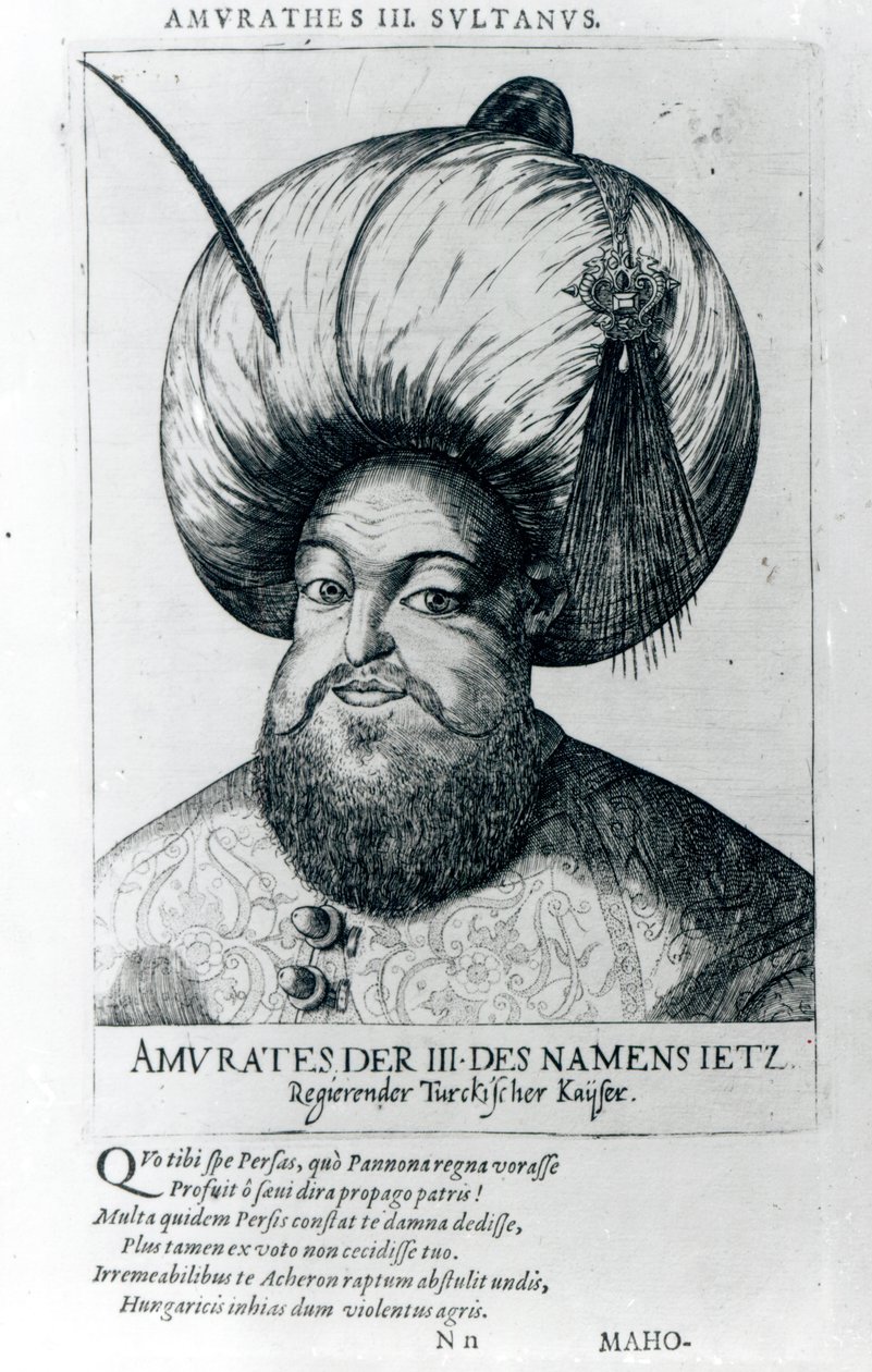 Portrait de Murad III - Turkish School