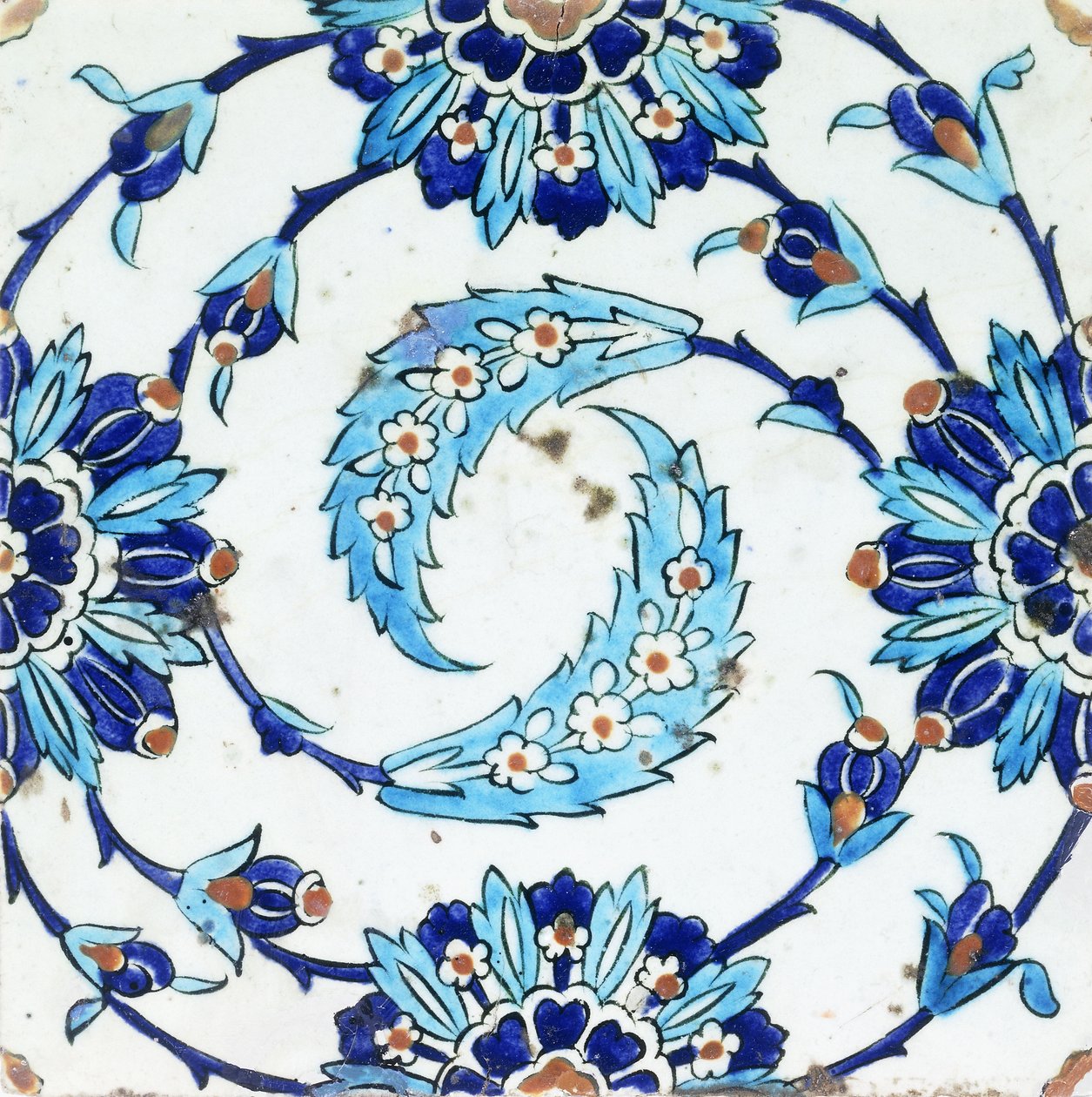 Carreau de poterie d