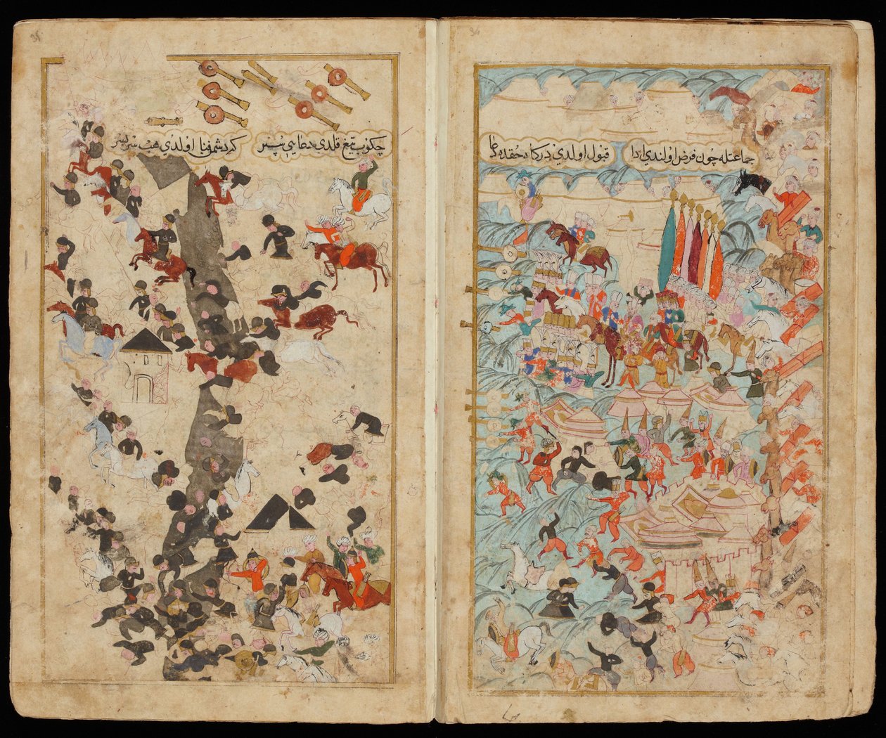 La bataille de Keresztes en 1596, du manuscrit Campagne de Mehmed III en Hongrie - Turkish master