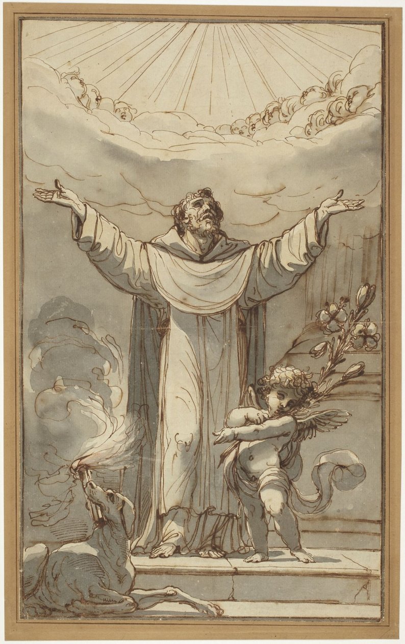 Saint Dominique en prière - Ubaldo Gandolfi