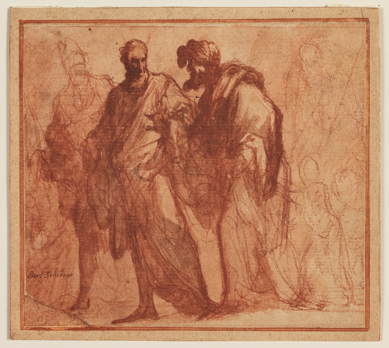 Quatre hommes marchant, l