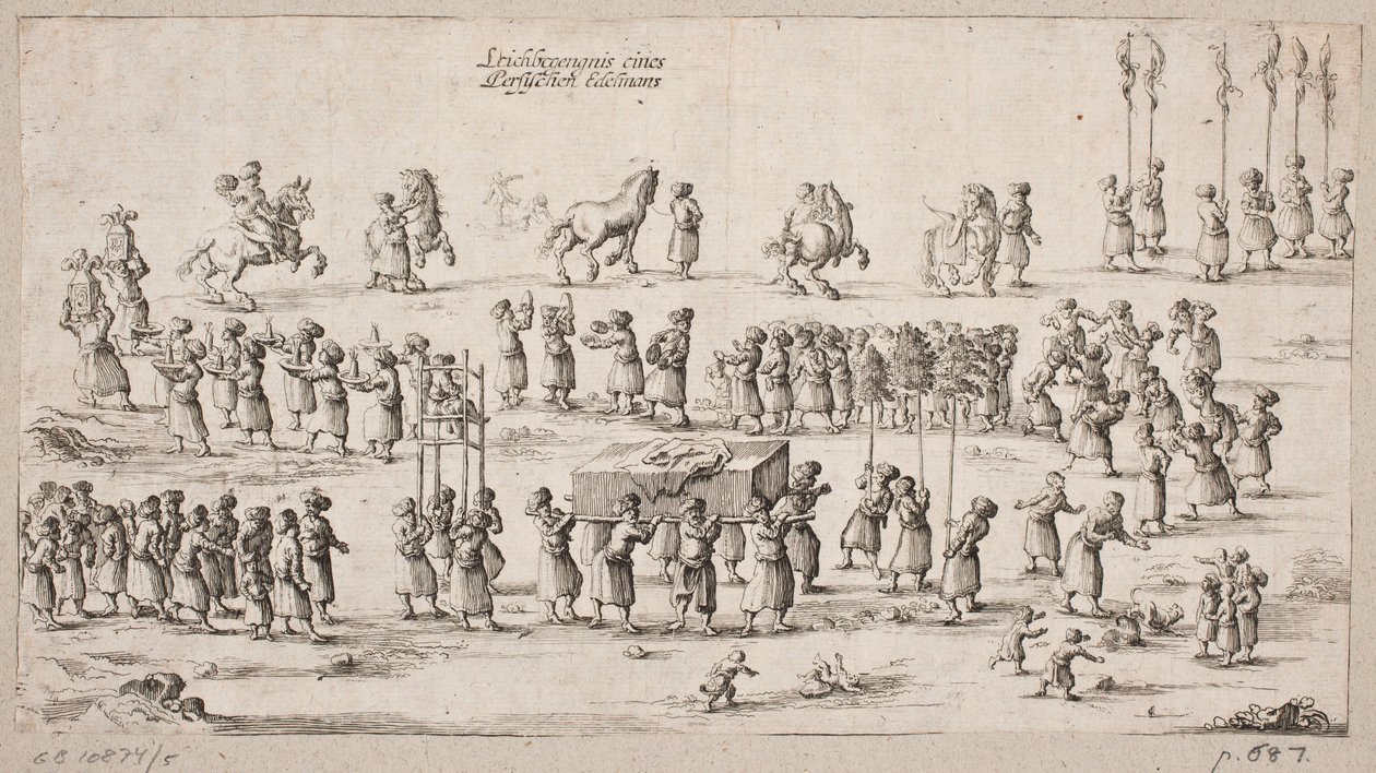 Cortège funèbre pour un noble persan - Ubekendt