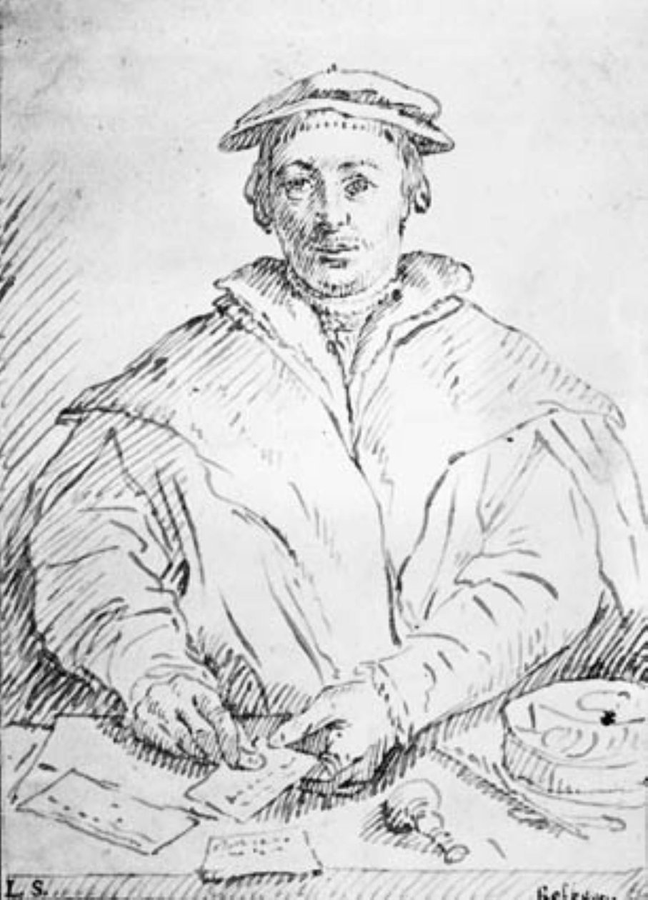 Portrait du marchand Deryck Tybis - Ubekendt tysk slutningen af 1600 tallet eller begyndelsen af 1700 tallet