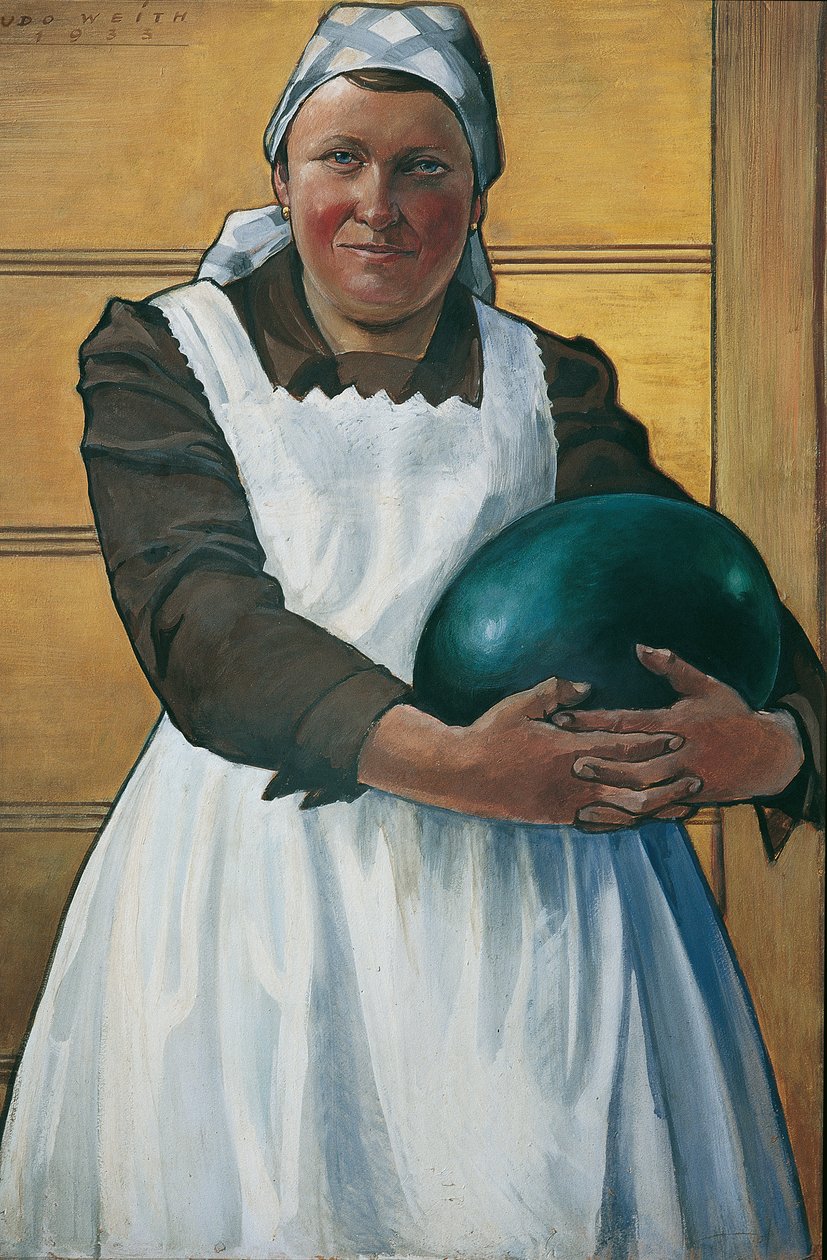 Femme avec melon - Udo Weith