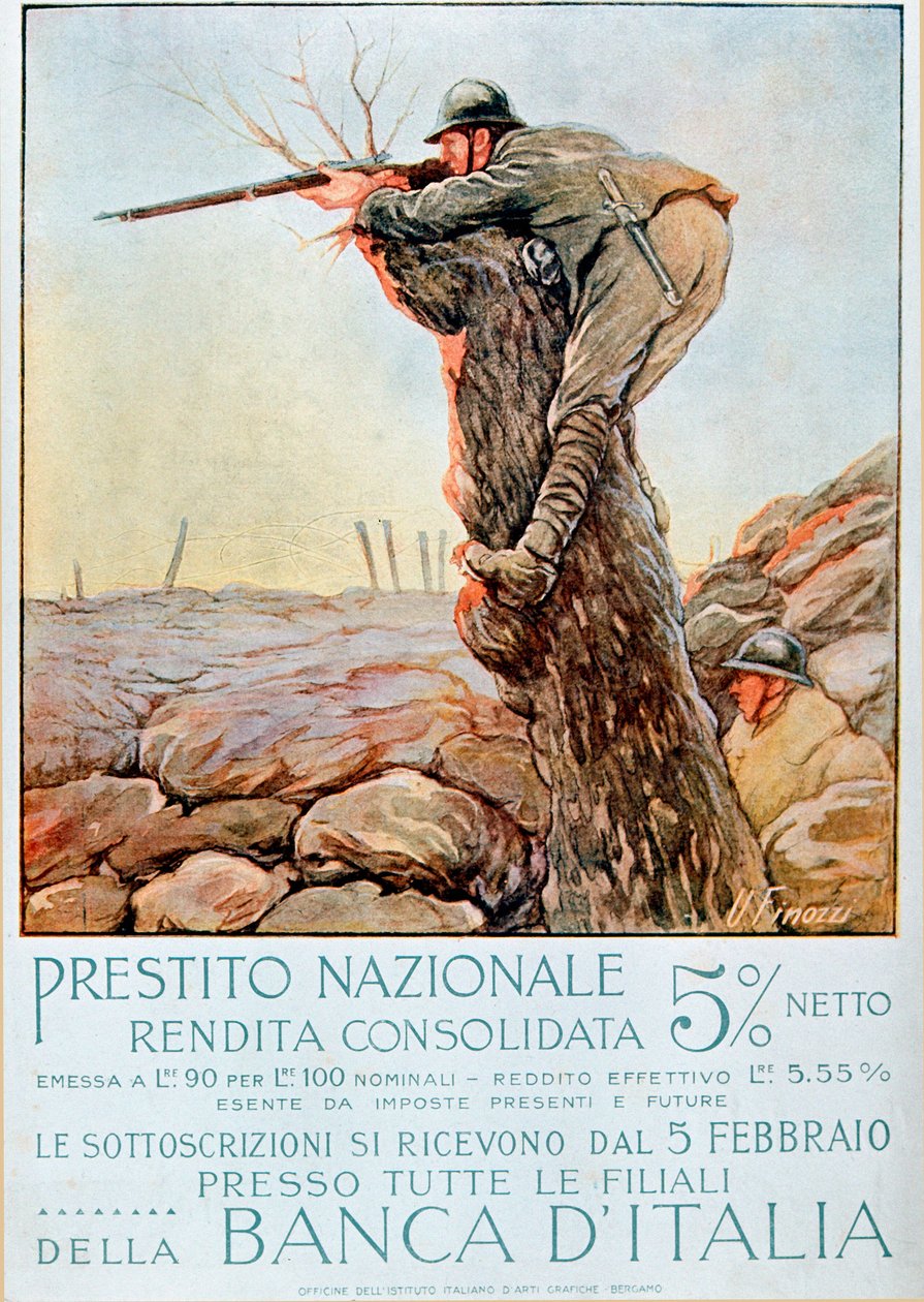 Première Guerre mondiale : affiche italienne encourageant l