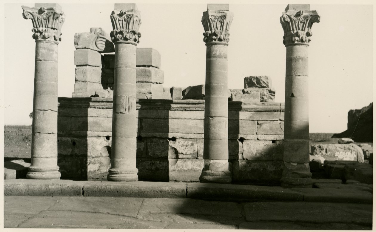 Colonnade du nymphée romain, Dendera, Egypte, photographie d