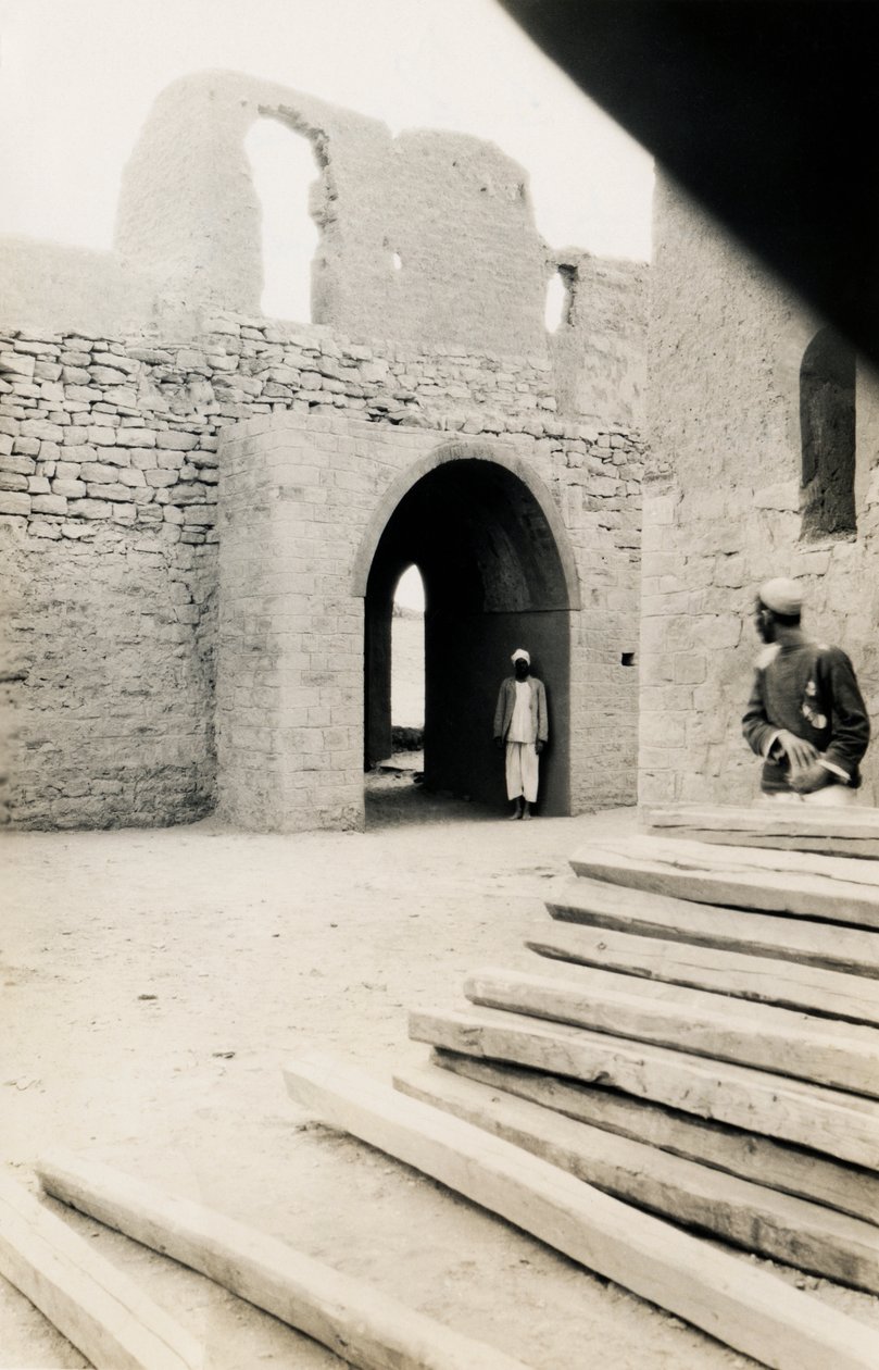 Intérieur de la porte orientale et de la tour, monastère de Saint-Siméon, Assouan, Égypte, photographie d