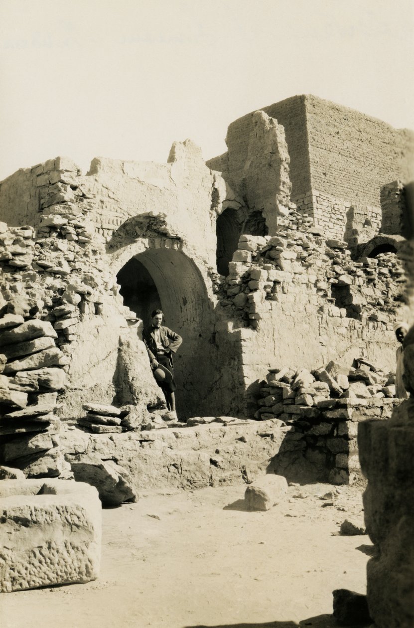 Intérieur du grand donjon (qasr) du monastère de Saint-Siméon, Assouan, Égypte, photographie d