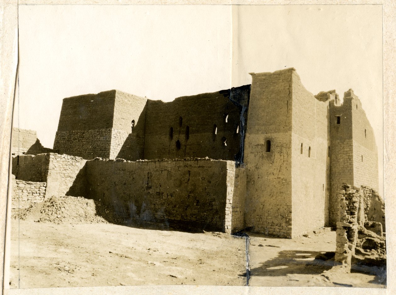Grand donjon (qasr) du monastère de Saint-Siméon, Assouan, Égypte, photographie d