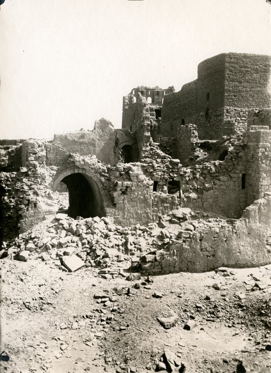 Grand donjon (qasr) du monastère de Saint-Siméon, Assouan, Égypte, photographie d