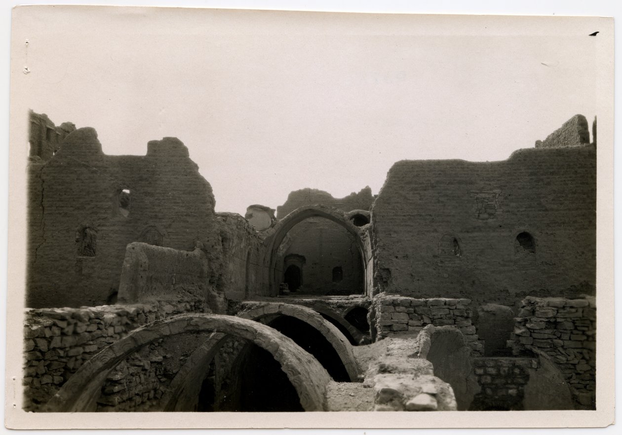 Grand donjon (qasr) du monastère de Saint-Siméon, Assouan, Égypte, photographie d